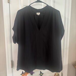 A new day Women’s Black Blouse Shirt Top - XL